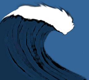 Mavericks Point near Princeton Harbor & Half Moon Bay, California has waves up to 90 feet or more - the largest waves in cold water (not tropical) anywhere on Earth!